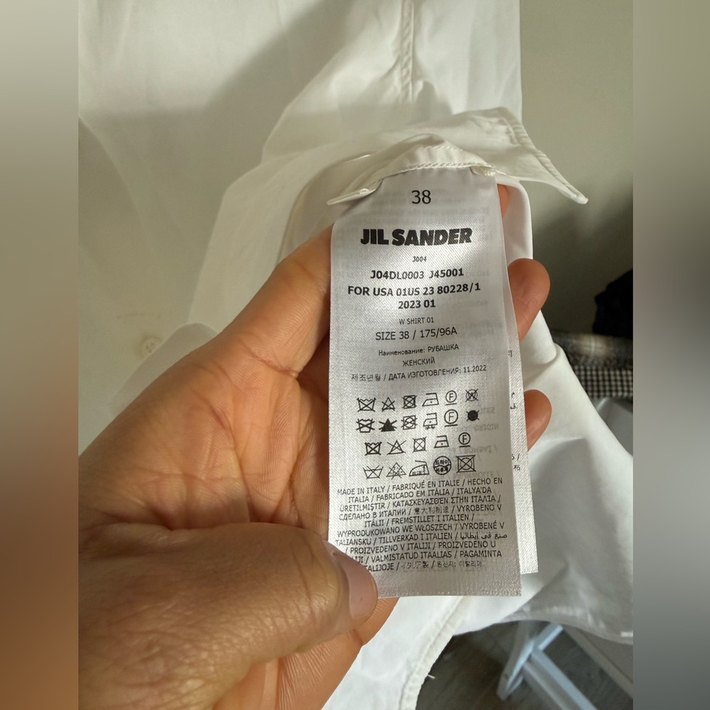 Jil Sander buttoned down Dress Shirt 38 - Picture 3 of 5